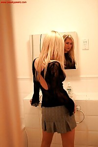 Gorgeous Octavia cares her white cotton panties when she undressing in the bath