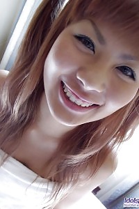 Asian chick Aki cloths for the clubs after she soaped up and washes her cunt