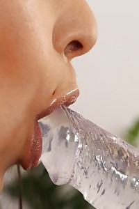 Good-looking Ashley Ocean toys herself with a sex toy