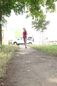 Debora needs to relieve her pee desperation