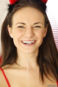 Amazing brunette Quincy is a sinless little girl