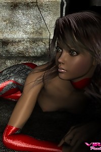 A lovable 3D teen with tight boobs and sexy panties