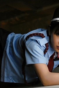 Filthy minded Asian minx plays cop  when she gets her man to have sex with her hard