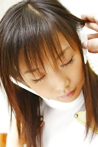 Juicy tramp in green sexy lingerie exhibits her elegant legs to let you see her hairy pussy