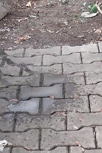 Lovely ginger is caught twice peeing in public