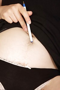 Sizzling Matilda eroctically strips black lacy pantis on the table