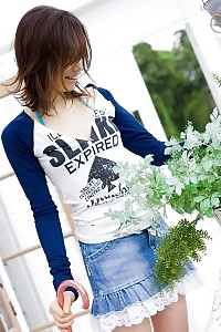 Engaging Asian jade chick in a miniskirt plays pleasing the boys getting off clothes