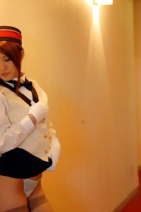Japanese babe is a air hostess who likes some wet nude sexy encounters