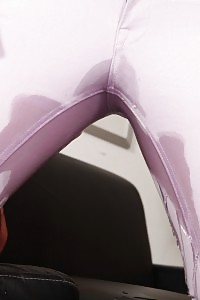 Gianna Ray plays with her own golden piss