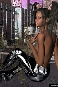 Realistic darling in metal panties