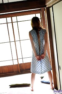 Magnetic Japanese babe likes moving out her underwears and showing off her Beautiful ass