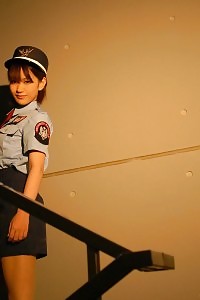 Filthy minded Asian minx plays cop  when she gets her man to have sex with her hard