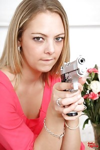 Crystal Pink with smith and wesson