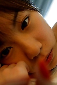 Splendid Asian maid model displays off her hot complexion as she is wearing