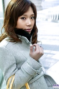 Mariko undressed and her boyfriend is dildoing her pussy with a heavy toy