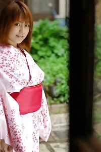 Japanese chick displays off her delightful booty while being jerked from behind