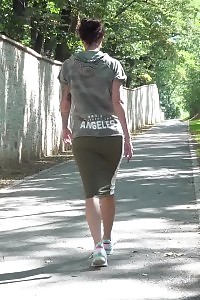 Delightful doll Ali Bordeaux takes a leak desperation