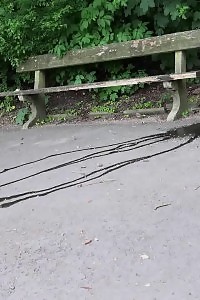 Red-haired smokes and pisses in this session