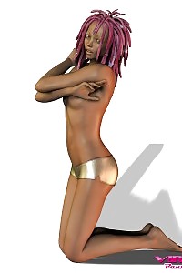 A heartwarming 3D babe in her appealing panties